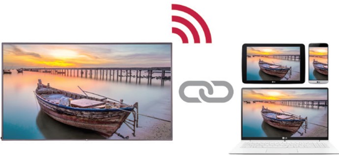 Профессиональный дисплей LG серии LS75C - встроенная точка доступа Wi-Fi