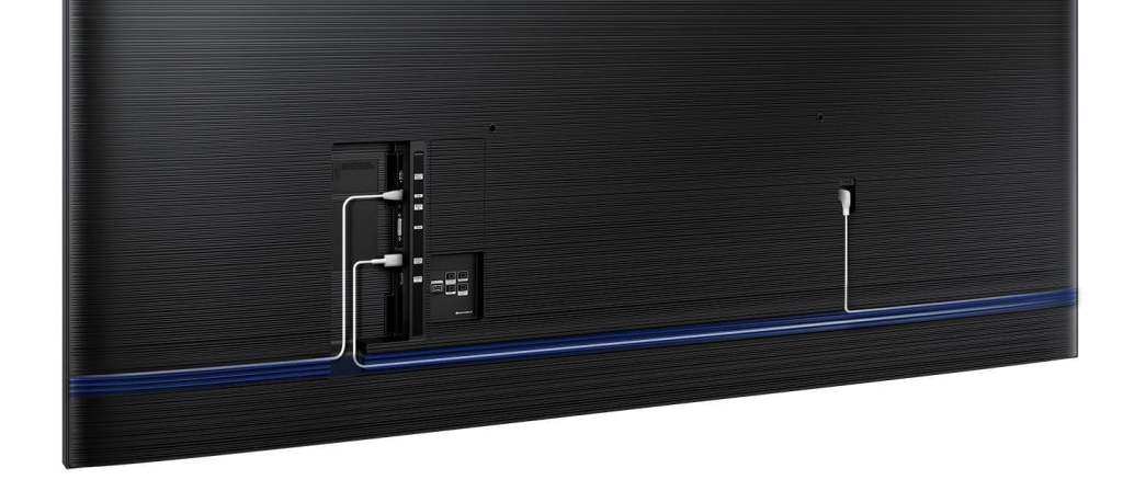 Профессиональный дисплей Samsung серии QET - вросенный кабельный органайзер
