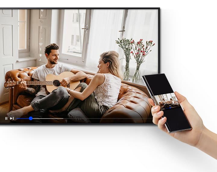 Гостиничный телевизор Samsung серии HTS030 - зеркалирование в режиме ТВ на мобильный
