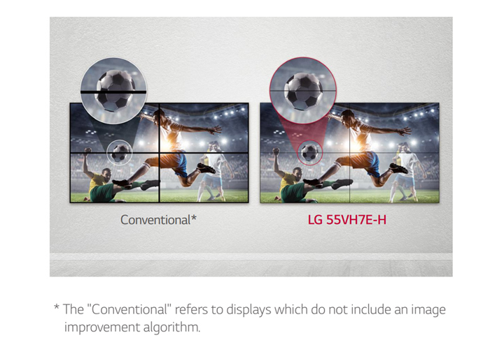 Видеостенный дисплей LG серии VH7E-H - встроенные алгоритм предотвращения размазывания изображения 