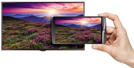 Профессиональный дисплей LG серии SM3B - зеркалирование экрана мобильного устройства