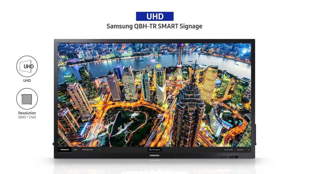 Интерактивная доска Samsung серии QB75N-W - ультравысокое разрешение