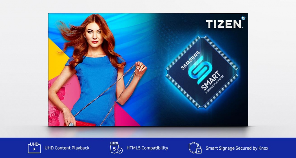 Профессиональный дисплей Samsung серии QHH - операционная система Tizen
