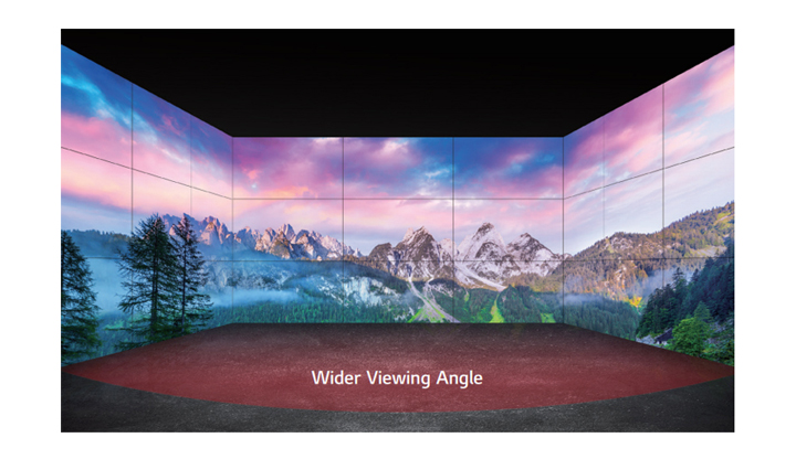 Видеостенный дисплей LG серии VL7F - широкий угол обзора
