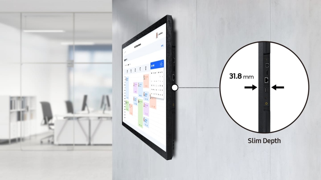 Профессиональный дисплей Samsung серии QB24R - тонкий дизайн
